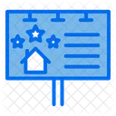 Immobilien Banner Immobilien Plakatwand Symbol