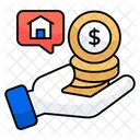 Immobilien Chat Kommunikation Konversation Symbol