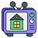 Immobilien-TV-Werbung  Symbol