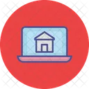 Immobilien Website Online Kauf Von Immobilien Laptop Icon