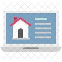 Gebaude Online Eigenschaft Monitor Symbol