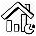 Hausanalyse Immobiliendiagramm Immobiliengraph Symbol