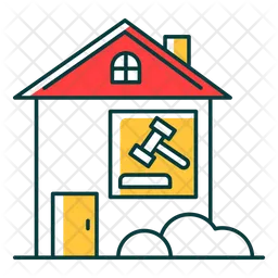 Immobilienklage  Symbol