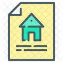 Immobilienvertrag  Symbol