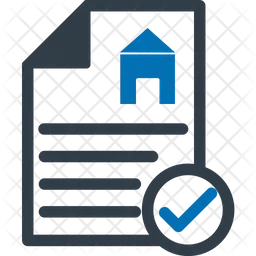 Immobilienvertrag  Symbol