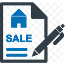 Immobilienvertrag Wohnungsbaudarlehensantrag Hypothekenpapiere Symbol