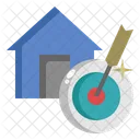 Immobilienziel  Symbol