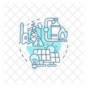 Conceptos De Pantalla De La Aplicacion De Ajuste Del Borde De Carbono Icon