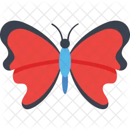 Imperial Red Butterfly  Icon