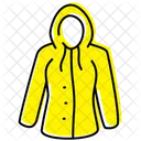 Impermeable femenino  Icono