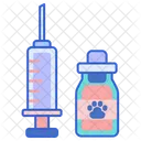 Impfstoff Tierimpfstoff Flasche Icon