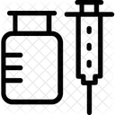 Impfstoff Ampulle Injektion Symbol