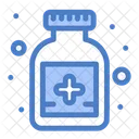 Impfstoff Medizinische Flasche Gesundheit Flasche Icon