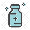 Impfstoffflasche Impfstoff Medizin Icon