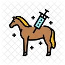 Impfung Pferd Zucht Symbol