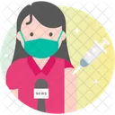 Journalistin Journalistin Frau Symbol