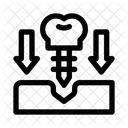 Implante Dentario Substituicao De Dentes Cirurgia Oral Ícone