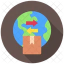 Import Export Global Delivery Cargo Icon