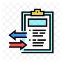 Import Export Document Icône