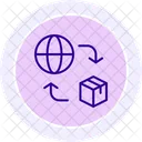 Import Trade Global Icon