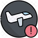 Important Notice Trip Airplane Icon