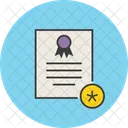 Importante Estrella Certificado Icono