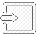 Flèche d'importation  Icône