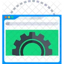 Impostazione Della Pagina Web Gestione Del Sito Web Manutenzione Del Sito Web Icon