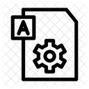 Impostazione Di Testo File Documento Icon