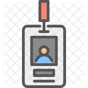 Identidade De Imprensa Cartao Reporter Ícone