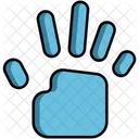 Impresión de la mano  Icono