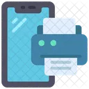 Impresión de teléfono  Icono