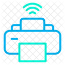 Impresora Inteligente Automatizacion Internet De Las Cosas Icono