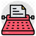 Impresora Maquina De Escribir Compositor Icono