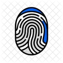 Impressao Digital Identidade Biometria Ícone