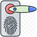 Fechadura De Porta Com Impressao Digital Fechadura Fechadura De Porta Inteligente Ícone