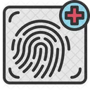 Impressao Digital Biometrica Identificar Ícone