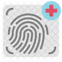 Impressao Digital Biometrica Identificar Ícone