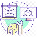 Impressão tridimensional  Ícone