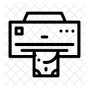 Argent Emission Imprimante Icône