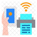 Impressora Smartphone Celular Ícone