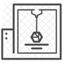 Imprimante 3 D Machine Technologie Icône