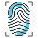 Impronte Digitali Scansione Di Impronte Digitali Biometrico Icon