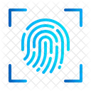 Impronta Digitale Biometrica Scansione Icon