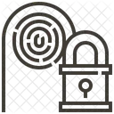 Impronta Digitale Bloccato Password Icon