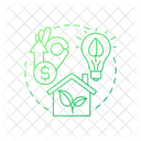 Improve home eco value  Icon