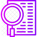 In Depth Analysis Comprehensive Examination Detailed Study Icon
