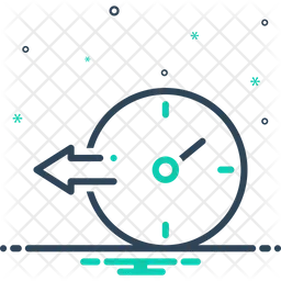 In der Vergangenheit  Symbol