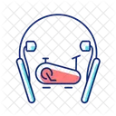 In ear neckband headphones  Icon