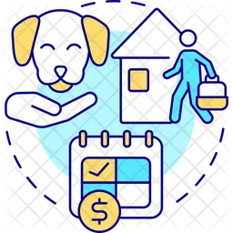 In-home pet boarding option  Icon